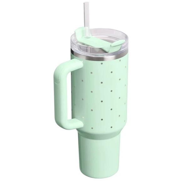 Stanley Peppermint Polka Dot 40oz Quencher H2.0 Tumbler Holiday 2025 Target Excl - Picture 2 of 3